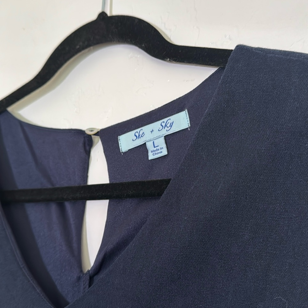 She + Sky Midnight Blue Dress - Picture 2 of 4